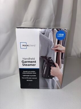 Mainstays Fabric Steamer - Black and White